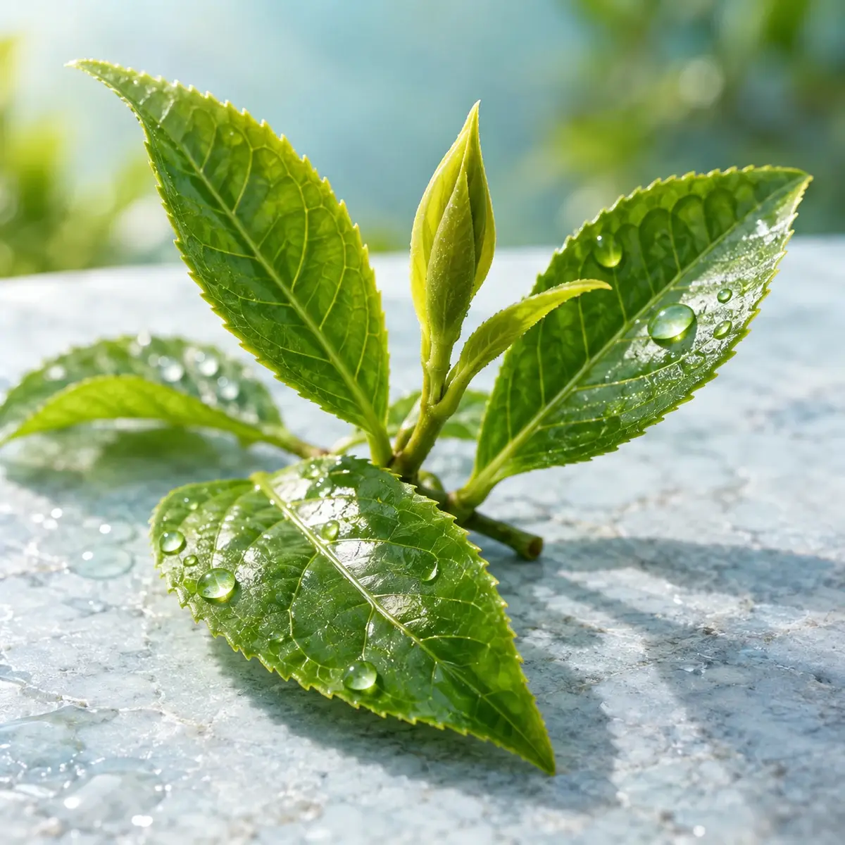 Frunze de ceai verde (Camellia sinensis) pentru extractul cu 40 % polifenoli din Prostalisan